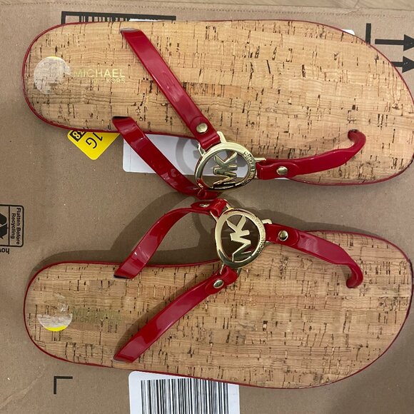 Red Michael Kors Sandals - Picture 1 of 1